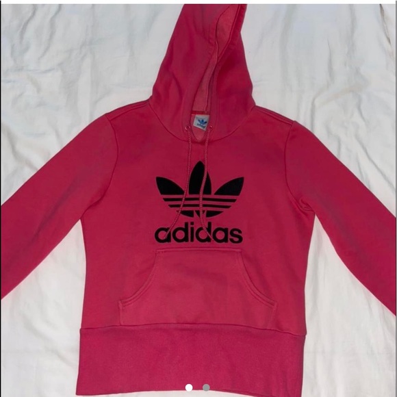 Tops | Pink Adidas Hoodie | Poshmark